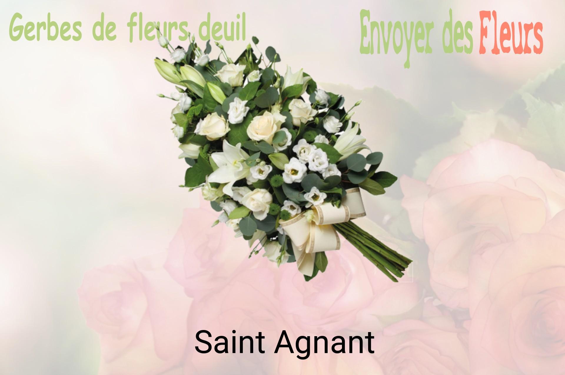 Gerbe de fleurs de deuil livrée à Saint-Agnant